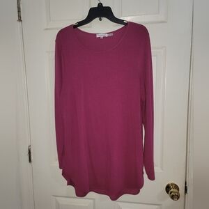 Calvin Klein Fuchsia Long Sleeve Tunic
